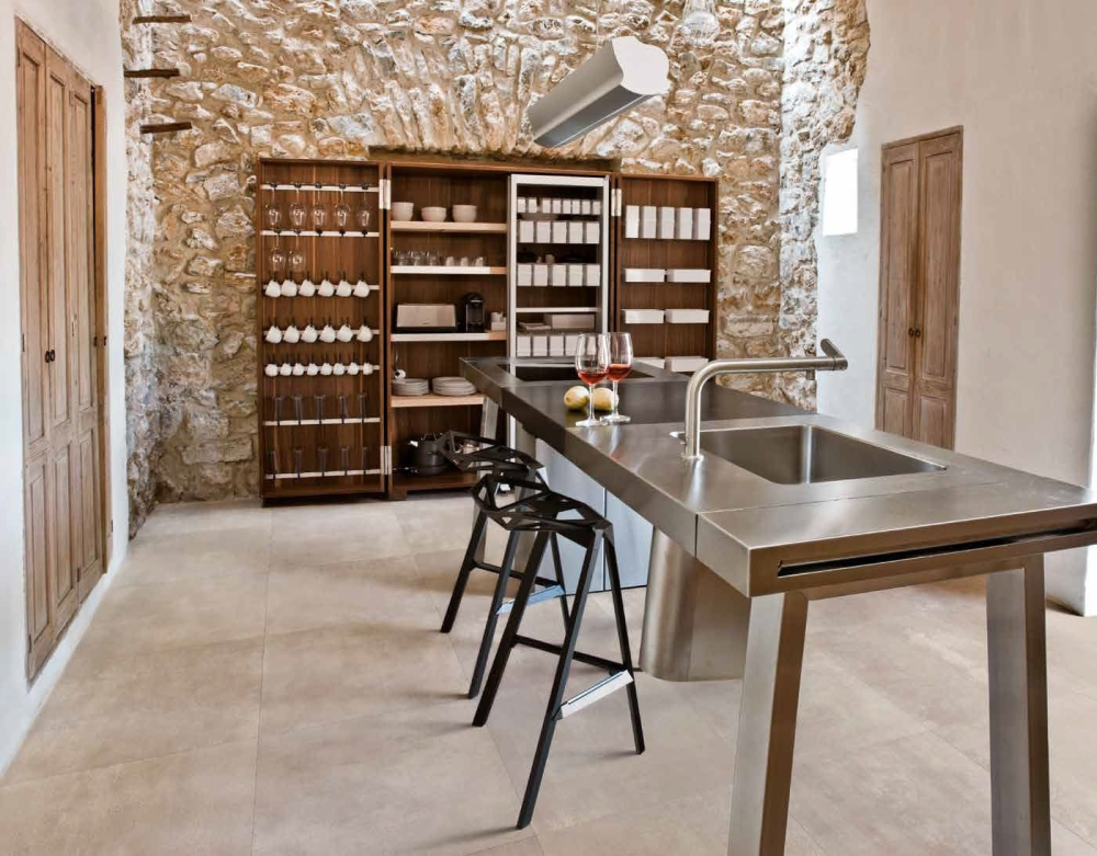 Gresie interior bej 75x150 cm, Marazzi Memento Canvas Velvet