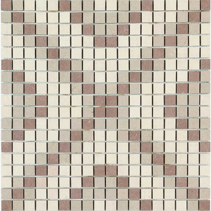 Mozaic 40x40 cm, Marazzi Stone Art Ivory/Taupe Decor