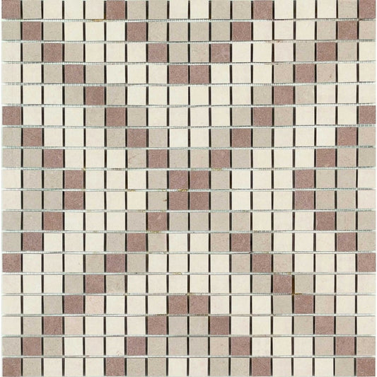 Mozaic 40x40 cm, Marazzi Stone Art Ivory/Taupe Decor