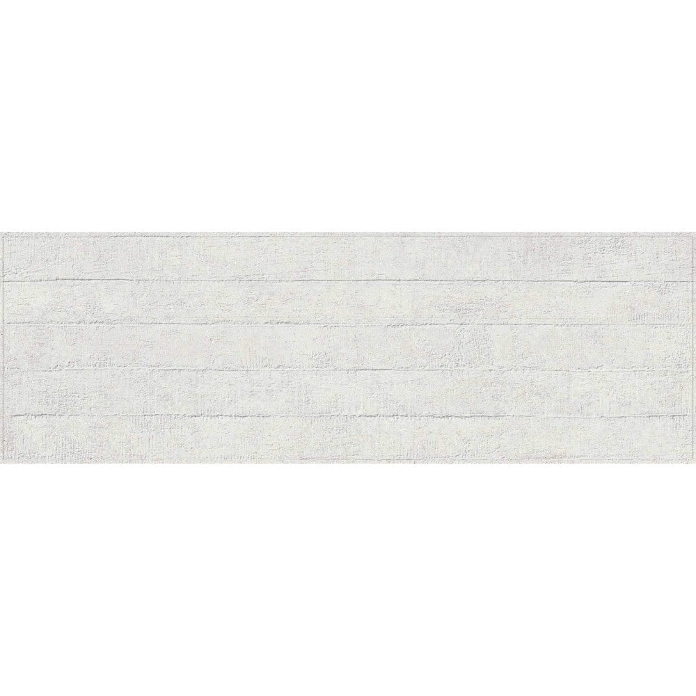 Faianta baie / bucatarie rectificata alba 30x90 cm, Marazzi Work White Struttura Mold 3D