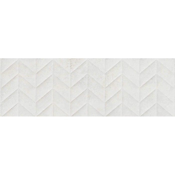 Faianta baie / bucatarie rectificata alba 30x90 cm, Marazzi Work White Struttura Spike 3D