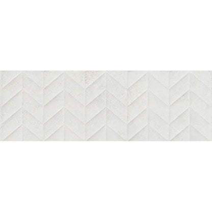 Faianta baie / bucatarie rectificata alba 30x90 cm, Marazzi Work White Struttura Spike 3D