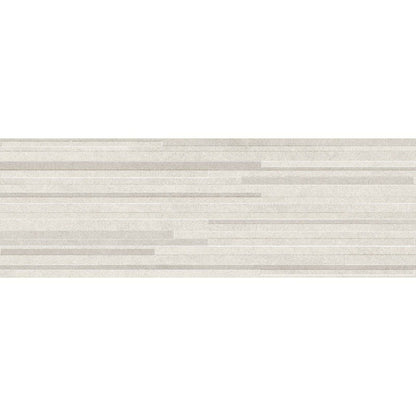Faianta baie / bucatarie rectificata alba 30x90 cm, Marazzi Dover White Struttura Block