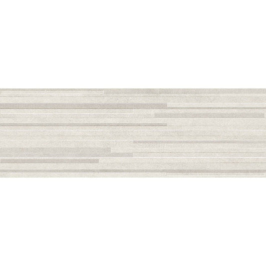 Faianta baie / bucatarie rectificata alba 30x90 cm, Marazzi Dover White Struttura Block