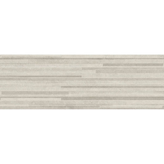 Faianta baie / bucatarie rectificata gri 30x90 cm, Marazzi Dover Grey Struttura Block