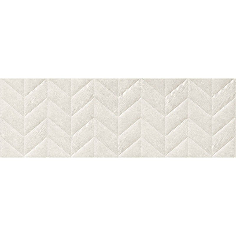 Faianta baie / bucatarie rectificata alba 30x90 cm, Marazzi Dover White Struttura Spike