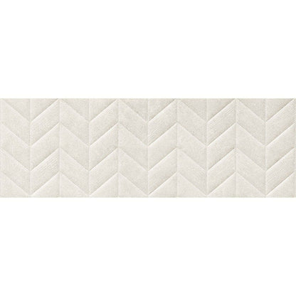Faianta baie / bucatarie rectificata alba 30x90 cm, Marazzi Dover White Struttura Spike
