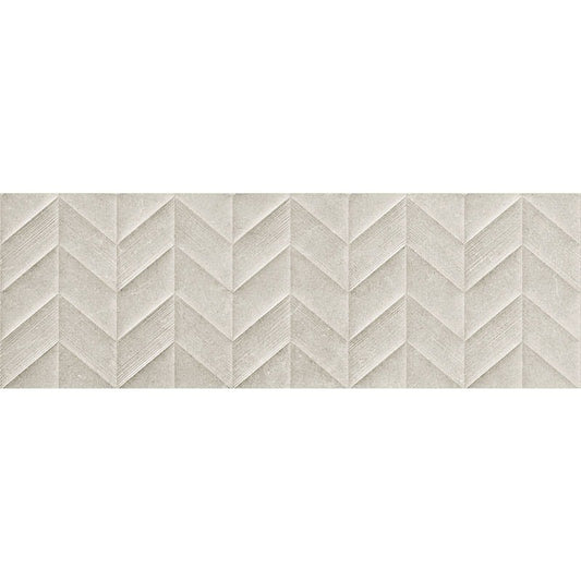 Faianta baie / bucatarie rectificata gri 30x90 cm, Marazzi Dover Grey Struttura Spike