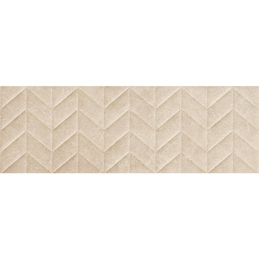 Faianta baie / bucatarie rectificata bej 30x90 cm, Marazzi Dover Beige Struttura Spike