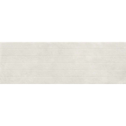 Faianta baie / bucatarie rectificata alba 60x180 cm, Marazzi Alchimia White Struttura Wabi 3D