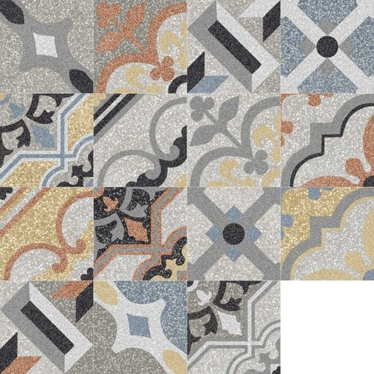 Decor exterior / interior multicolor 20x20 cm, Marazzi D_Segni Scaglie