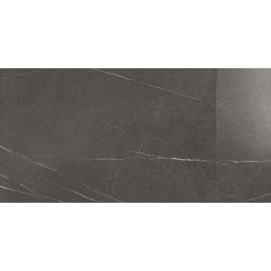 Gresie exterior / interior portelanata rectificata gri 75x150 cm, Marazzi Allmarble Imperiale Lux