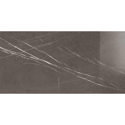 Gresie exterior / interior portelanata rectificata gri 60x120 cm, Marazzi Allmarble Imperiale Lux