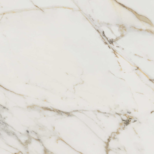 Gresie interior portelanata rectificata alba 60x60 cm, Marazzi Allmarble Golden White Lux