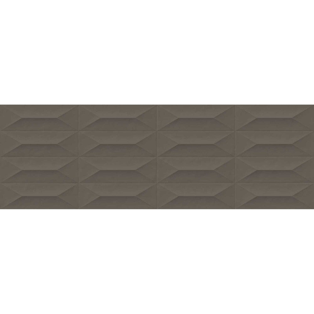 Faianta baie / bucatarie rectificata maro 30x90 cm, Marazzi Colorplay Struttura 3D Cabochon Taupe