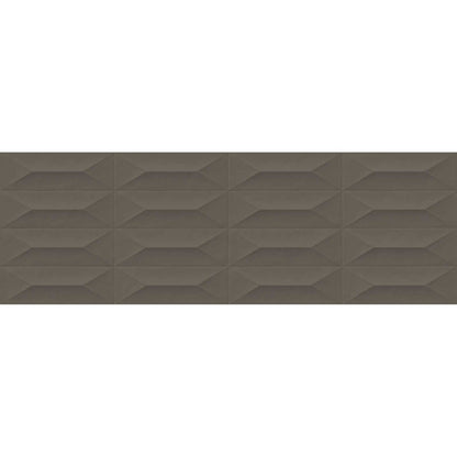 Faianta baie / bucatarie rectificata maro 30x90 cm, Marazzi Colorplay Struttura 3D Cabochon Taupe