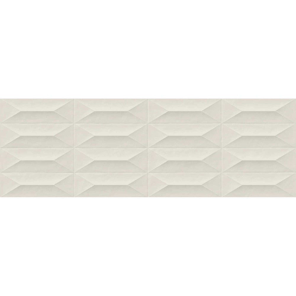 Faianta baie / bucatarie rectificata bej 30x90 cm, Marazzi Colorplay Struttura 3D Cabochon Cream
