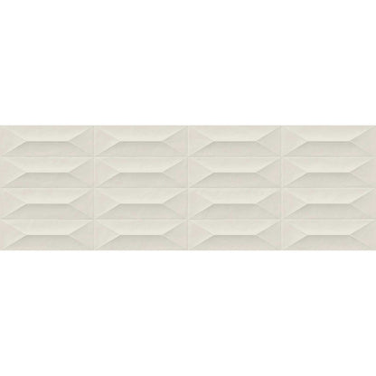 Faianta baie / bucatarie rectificata bej 30x90 cm, Marazzi Colorplay Struttura 3D Cabochon Cream
