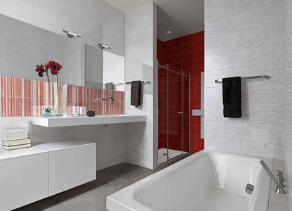 Decor interior rosu 20x50 cm, Marazzi Cloud Lines Ruby