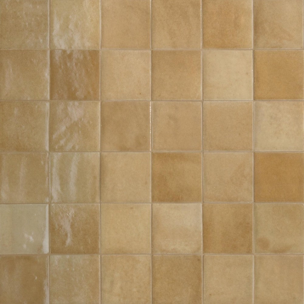 Faianta baie / bucatarie maro 10x10 cm, Marazzi Zellige Lux Camello