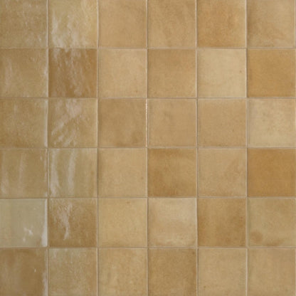 Faianta baie / bucatarie maro 10x10 cm, Marazzi Zellige Lux Camello