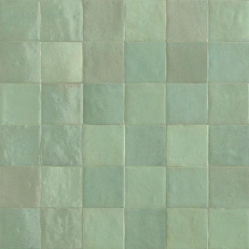 Faianta baie / bucatarie verde 10x10 cm, Marazzi Zellige Lux Turchese