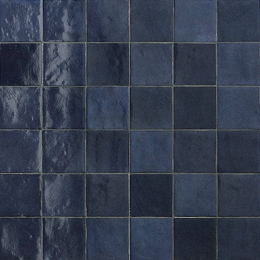 Faianta baie / bucatarie albastra 10x10 cm, Marazzi Zellige Lux China