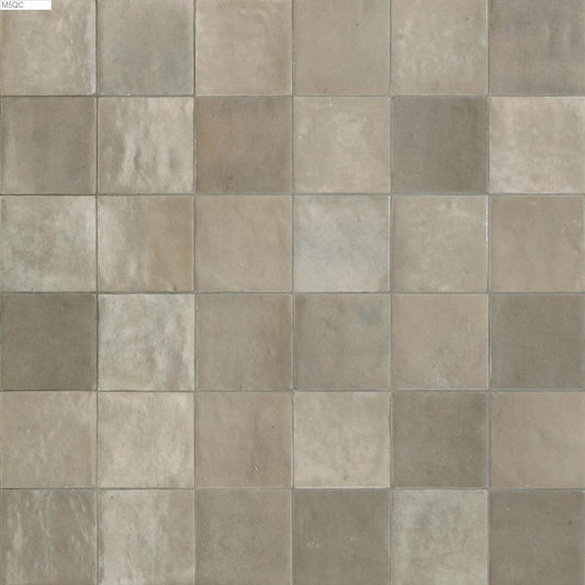 Faianta baie / bucatarie gri 10x10 cm, Marazzi Zellige Lux Argilla