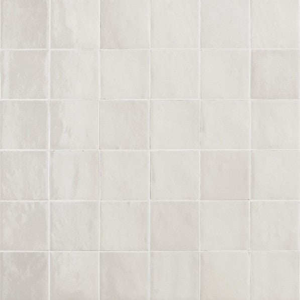 Faianta baie / bucatarie alba 10x10 cm, Marazzi Zellige Lux Gesso