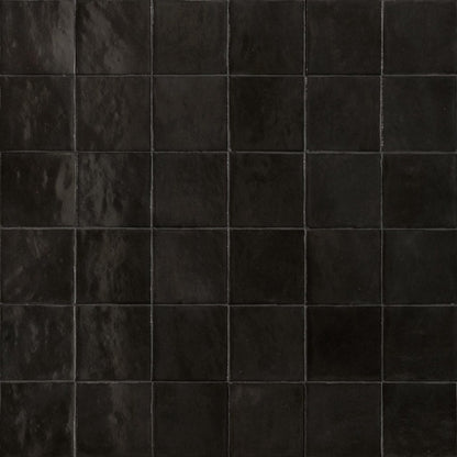 Faianta baie / bucatarie antracit 10x10 cm, Marazzi Zellige Lux Carbone