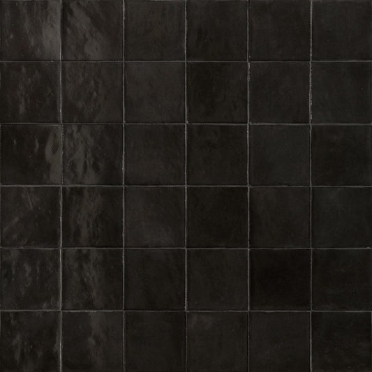 Faianta baie / bucatarie antracit 10x10 cm, Marazzi Zellige Lux Carbone