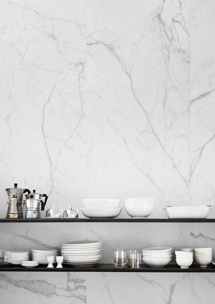 Faianta baie / bucatarie rectificata alba 60x180 cm, Marazzi Magnifica Statuario