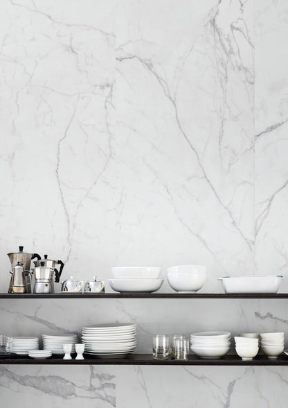 Faianta baie / bucatarie rectificata alba 60x180 cm, Marazzi Magnifica Statuario