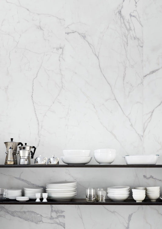 Faianta baie / bucatarie rectificata alba 60x180 cm, Marazzi Magnifica Statuario