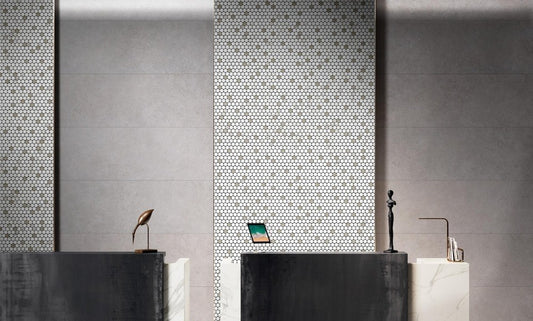 Faianta baie / bucatarie rectificata gri 60x180 cm, Marazzi Magnifica Moon