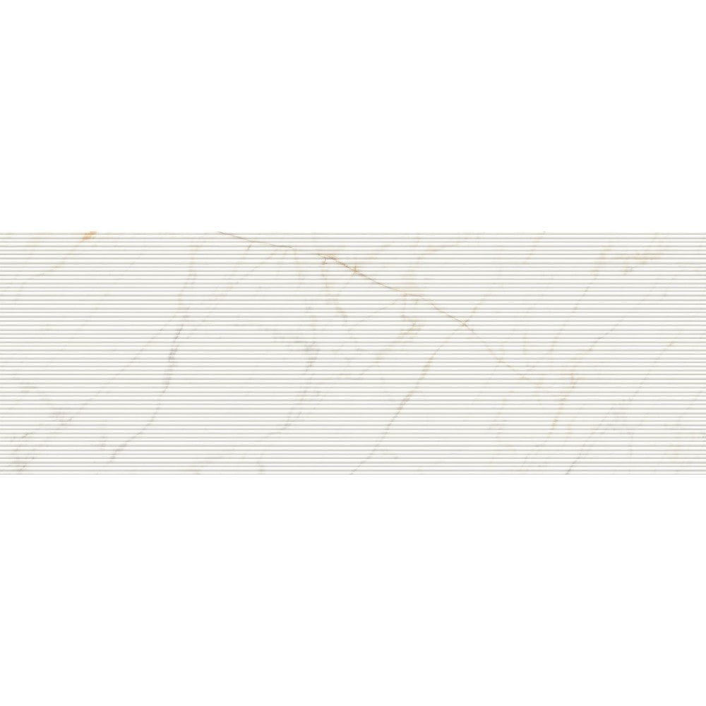 Faianta baie / bucatarie rectificata alba 60x180 cm, Marazzi Magnifica Calacatta Gold Strutturato Mikado 3D
