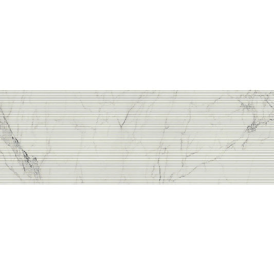Faianta baie / bucatarie rectificata alba 60x180 cm, Marazzi Magnifica Statuario Strutturato Mikado 3D