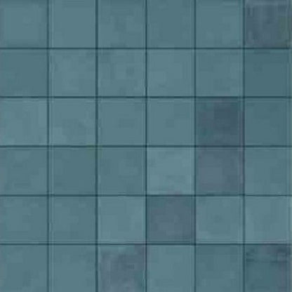 Gresie exterior / interior portelanata albastra 10x10 cm, Marazzi D_Segni Blend Azzuro