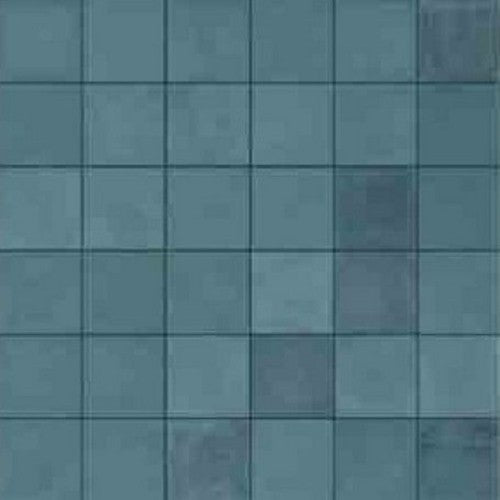 Gresie exterior / interior portelanata albastra 10x10 cm, Marazzi D_Segni Blend Azzuro