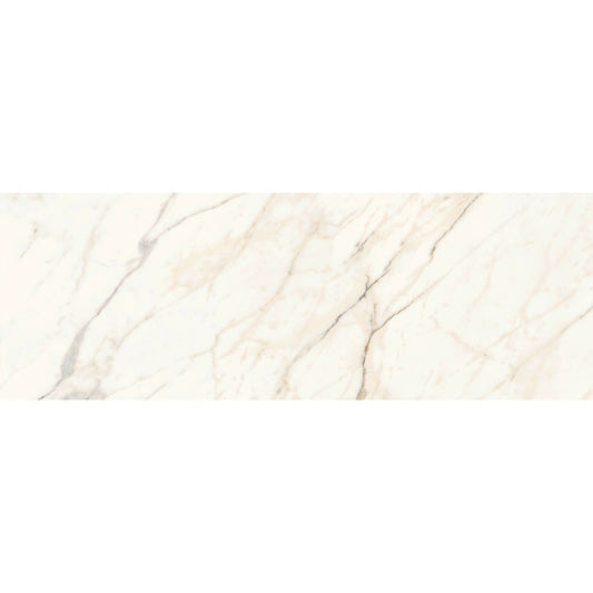 Faianta baie / bucatarie rectificata alba 40x120 cm, Marazzi Allmarble Wall Golden White Satin