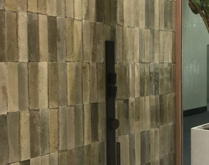 Gresie exterior / interior portelanata maro 6x24 cm, Marazzi Lume Musk Lux