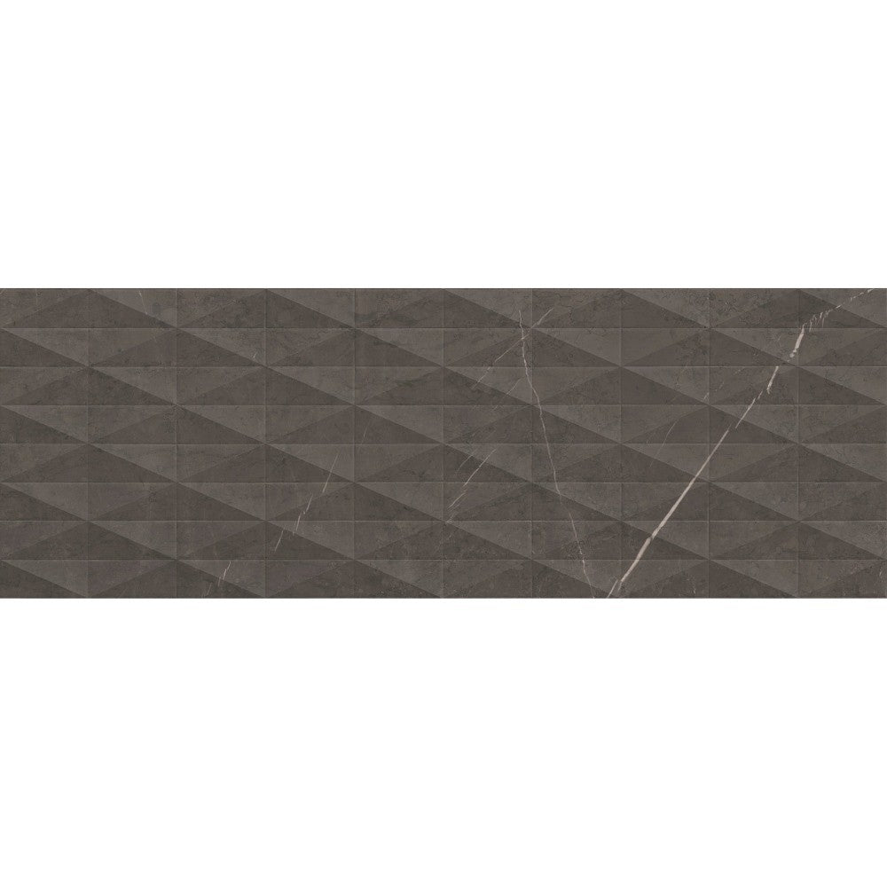 Faianta baie / bucatarie rectificata antracit 40x120 cm, Marazzi Allmarble Wall Imperiale Satin Struttura Pave 3D