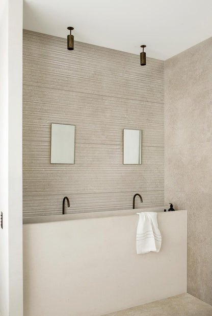 Faianta baie / bucatarie rectificata gri 60x180 cm, Marazzi Magnifica Limestone Taupe