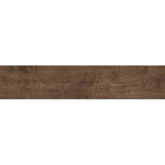 Gresie exterior / interior portelanata rectificata maro 22.5x180 cm, Marazzi Vero Castagno
