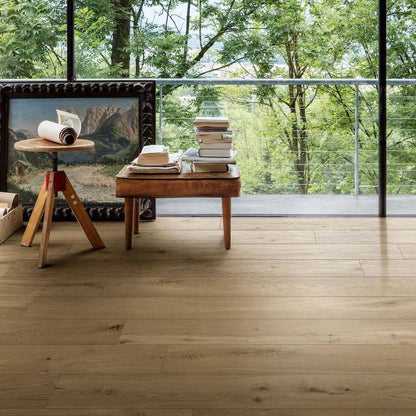 Gresie exterior / interior portelanata rectificata bej 22x120 cm, Marazzi Vero Natural