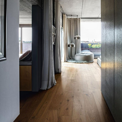 Gresie exterior / interior portelanata rectificata maro 22x120 cm, Marazzi Vero Rovere