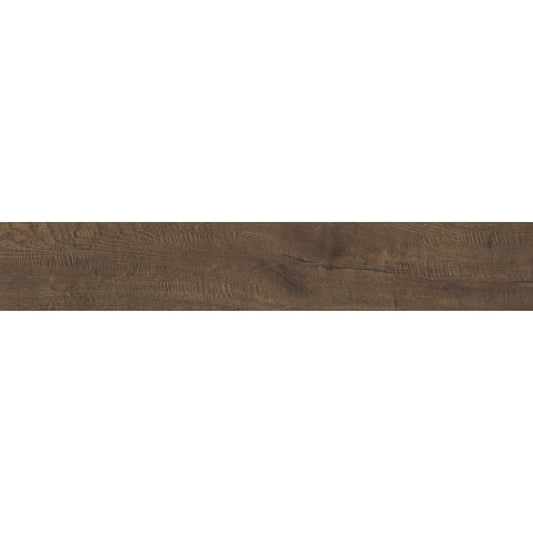 Gresie exterior / interior portelanata rectificata maro 22x120 cm, Marazzi Vero Castagno