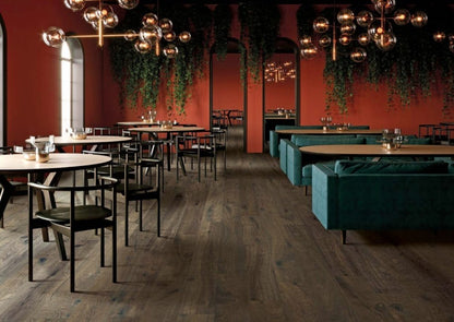 Gresie exterior / interior portelanata rectificata maro 22x120 cm, Marazzi Vero Quercia