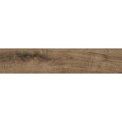 Gresie exterior / interior portelanata rectificata maro 22x120 cm, Marazzi Vero Rovere Grip