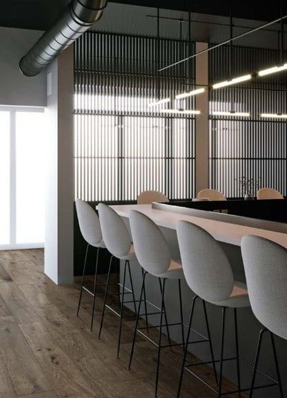 Gresie exterior / interior portelanata rectificata maro 22x120 cm, Marazzi Vero Quercia Grip